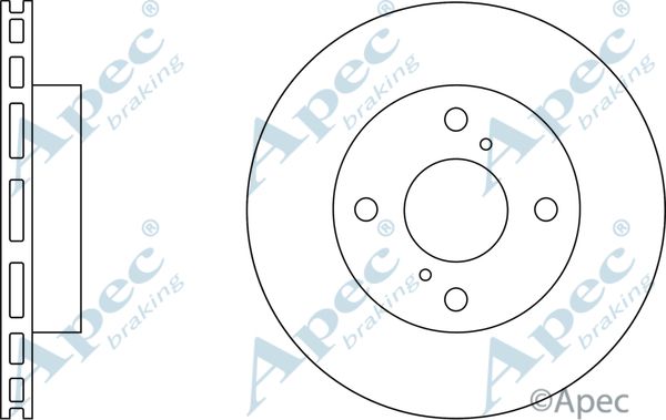 APEC BRAKING Jarrulevy DSK2801